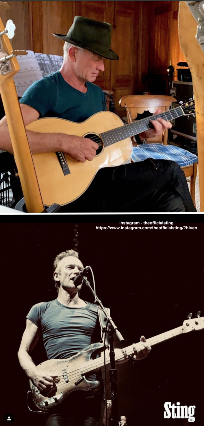 Sting, now and then Sting, now and then